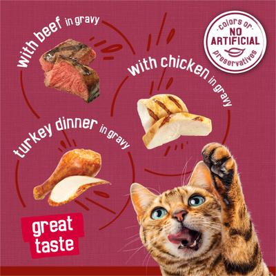 Show full view: Friskies Prime Filets Meaty Favorites Variety Pack Canned Cat Food, 5.5-oz, case of 24 slide 4 of 11