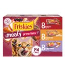 Friskies Prime Filets Meaty Favorites Variety Pack Canned Cat Food, 5.5-oz, case of 24