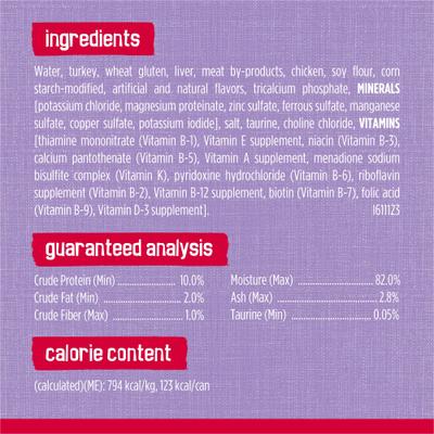 Show full view: Friskies Prime Filets Turkey Dinner in Gravy Canned Cat Food, 5.5-oz, case of 24 slide 6 of 10