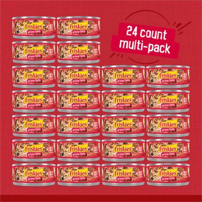 Show full view: Friskies Prime Filets with Beef in Gravy Canned Cat Food, 5.5-oz, case of 24 slide 3 of 10