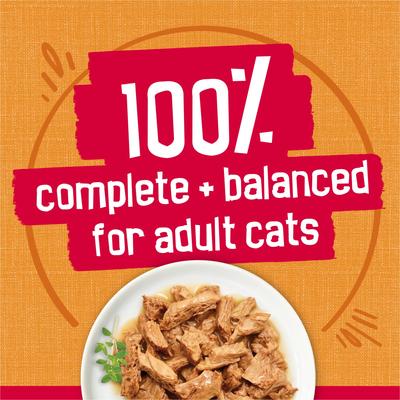 Show full view: Friskies Prime Filets with Chicken in Gravy Canned Cat Food, 5.5-oz can, bundle of 72  slide 6 of 11