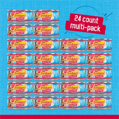Show full view: Friskies Prime Filets with Ocean Whitefish & Tuna in Sauce Canned Cat Food, 5.5-oz, case of 24 slide 3 of 10
