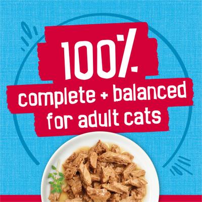Show full view: Friskies Prime Filets with Ocean Whitefish & Tuna in Sauce Canned Cat Food, 5.5-oz, case of 24 slide 5 of 10