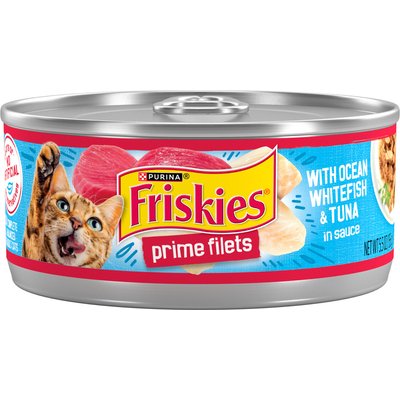 Friskies Friskies Prime Filets Ocean Whitefish & Tuna Cat Food, 5.5-oz, 24 ct