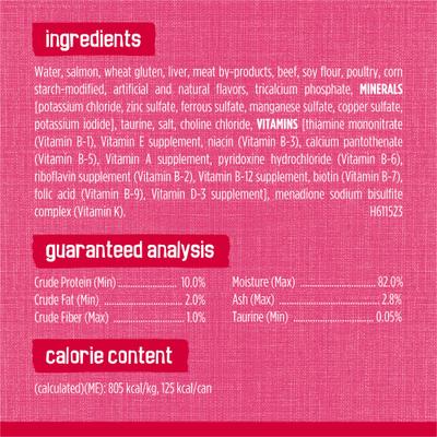 Show full view: Friskies Prime Filets with Salmon & Beef in Sauce Canned Cat Food, 5.5-oz, case of 24 slide 6 of 10