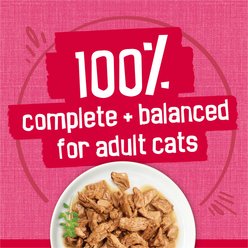 Friskies Prime Filets with Salmon & Beef in Sauce Canned Cat Food, 5.5-oz can, case of 4 slide 2 of 6