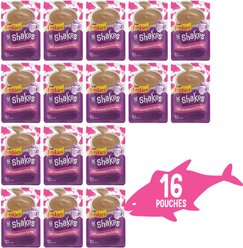Friskies Pureed Topper Lil Shakes with Scrumptious Salmon Cat Food, 1.55-oz pouch, case of 16 slide 2 of 6