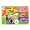 Friskies Salmon Dinner, Turkey & Giblets Dinner & Mixed Grill Variety Pack Wet Cat Food, 5.5-oz can, case of 12