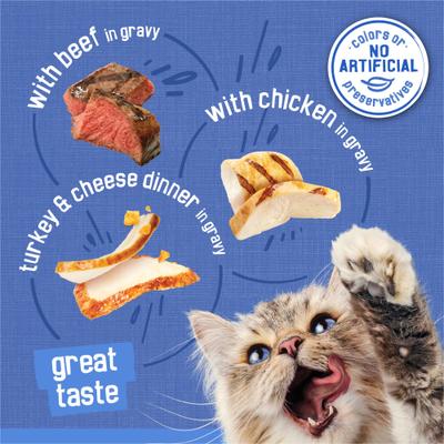 Show full view: Friskies Savory Shreds Variety Pack Canned Cat Food, 5.5-oz, case of 24 slide 3 of 10