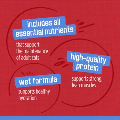 Show full view: Friskies Savory Shreds with Beef in Gravy Canned Cat Food, 5.5-oz, case of 24 slide 7 of 10
