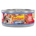 Friskies Savory Shreds with Beef in Gravy Canned Cat Food, 5.5-oz can, case of 24