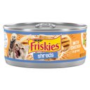 Friskies Savory Shreds with Chicken in Gravy Canned Cat Food, 5.5-oz can, case of 24