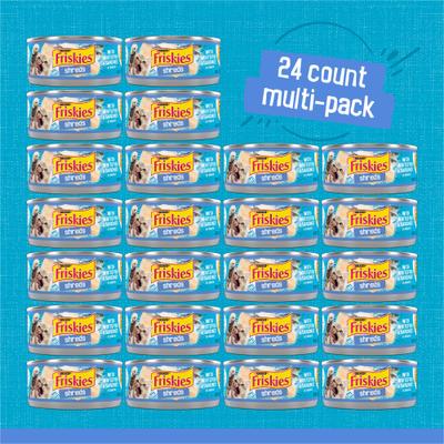 Show full view: Friskies Savory Shreds with Whitefish & Sardines in Sauce Canned Cat Food, 5.5-oz, case of 24 slide 3 of 10