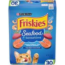 Friskies Seafood Sensations Salmon Tuna & Shrimp Dry Cat Food, 30-lb bag