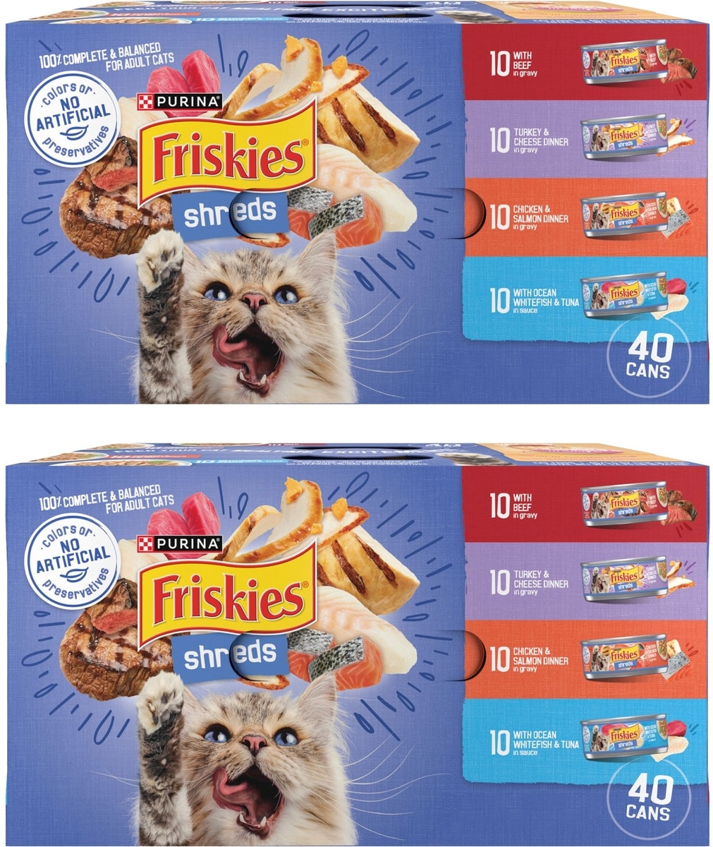 FRISKIES Shreds in Gravy Variety Pack Canned Cat Food, can