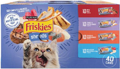 Show full view: Friskies Shreds in Gravy Variety Pack Canned Food + PrettyLitter Cat Litter slide 6 of 9