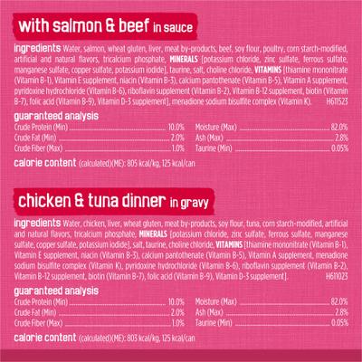 Show full view: Friskies Surfin' & Turfin' Favorites Variety Pack Canned Cat Food, 5.5-oz can, case of 48 slide 8 of 13