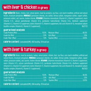 Friskies Tasty Treasures Adult Prime Filets in Gravy Variety Pack Wet Cat Food, 5.5-oz can, case of 24