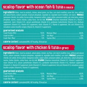Friskies Tasty Treasures Adult Prime Filets in Gravy Variety Pack Wet Cat Food, 5.5-oz can, case of 24