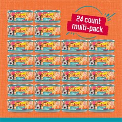 Friskies Tasty Treasures Chicken, Tuna & Scallop Flavor in Gravy Canned Cat Food, 5.5-oz can, case of 24 slide 2 of 6