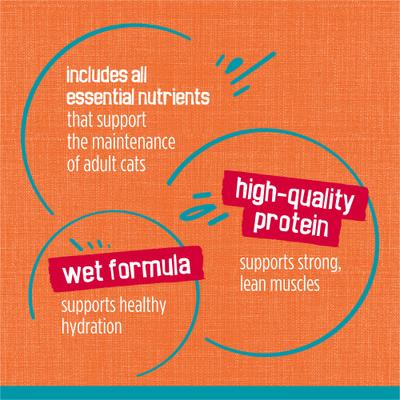 Show full view: Friskies Tasty Treasures Chicken, Tuna & Scallop Flavor in Gravy Canned Cat Food, 5.5-oz can, case of 24 slide 7 of 9