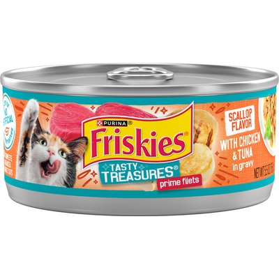 Friskies Friskies Tasty Treasures Chicken, Tuna & Cheese Cat Food, 5.5-oz 24 ct