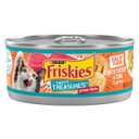 Friskies Tasty Treasures Chicken, Tuna & Scallop Flavor in Gravy Canned Cat Food, 5.5-oz can, case of 24