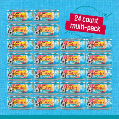 Show full view: Friskies Tasty Treasures with Ocean Fish & Tuna & Scallop Flavor Wet Cat Food, 5.5-oz can, case of 24 slide 3 of 9