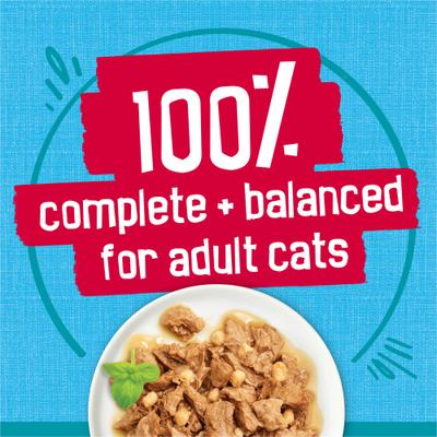 Show full view: Friskies Tasty Treasures with Ocean Fish & Tuna & Scallop Flavor Wet Cat Food, 5.5-oz can, case of 24 slide 5 of 9