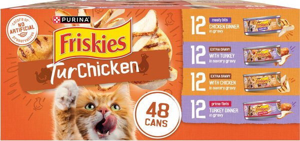 Friskies TurChicken Variety Pack Canned Cat Food