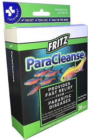 Show full view: Fritz ParaCleanse Aquarium Water Treatment, 20 count slide 1 of 1