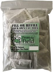 From The Field Catnip & Silver Vine Mix Tea Bags Cat Treats, 50 count