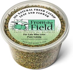 From The Field Leaf & Flower Catnip, 2-oz tub