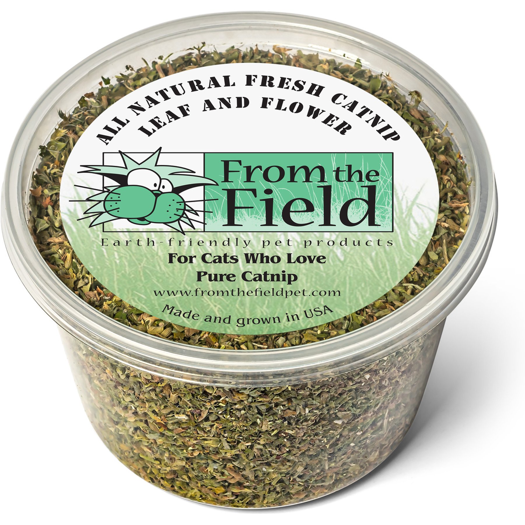 From The Field Leaf & Flower Catnip, 2-oz tub