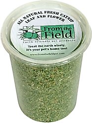 From The Field Leaf & Flower Catnip, 3.5-oz tub