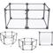 Show in main carousel: Front Row 6-Panel Transparent Panels & Aluminum Rods Foldable Dog & Cat Playpen, Charcoal/Clear slide 1 of 9