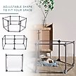 Show in main carousel: Front Row 6-Panel Transparent Panels & Aluminum Rods Foldable Dog & Cat Playpen, Charcoal/Clear slide 5 of 9