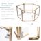 Show in main carousel: Front Row 6-Panel Transparent Panels & Aluminum Rods Foldable Dog & Cat Playpen, Gold/Clear slide 6 of 11