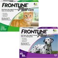 Frontline Plus Flea & Tick Spot Treatment for Cats, over 1.5 lbs, 6 Doses  + Spot Treatment for Large Dogs, 45...