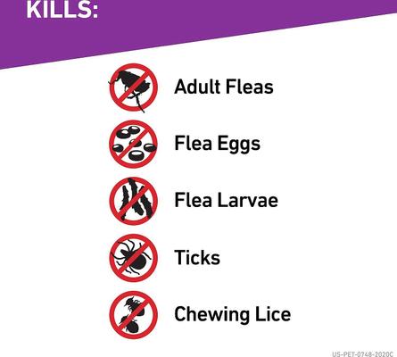 Show full view: Frontline Plus Flea & Tick Spot Treatment for Cats, over 1.5 lbs, 6 Doses + Spot Treatment for Large Dogs, 45-88 lbs, 6 Doses slide 4 of 7