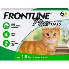 Frontline Plus Flea & Tick Spot Treatment for Cats, over 1.5 lbs