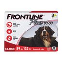 Frontline Plus Flea & Tick Spot Treatment for Extra Large Dogs, 89-132 lbs, 3 Doses (3-mos. supply)