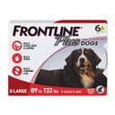 Frontline Plus Flea & Tick Spot Treatment for Extra Large Dogs, 89-132 lbs, 6 Doses (6-mos. supply)