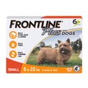 Frontline Plus Flea & Tick Spot Treatment for Small Dogs, 5-22 lbs, 6 Doses (6-mos. supply)