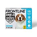 Frontline Shield Flea & Tick Treatment for Medium Dogs, 21 - 40 lbs, 6 doses (6-Month Protection)