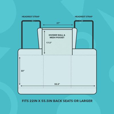 Show full view: Frontpet Dog Backseat Car Protector, Black, Large slide 3 of 9