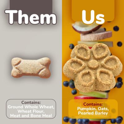 Show full view: Fruitables Biggies with Real Peanut Butter & Banana Dog Treats, 16-oz bag slide 5 of 11