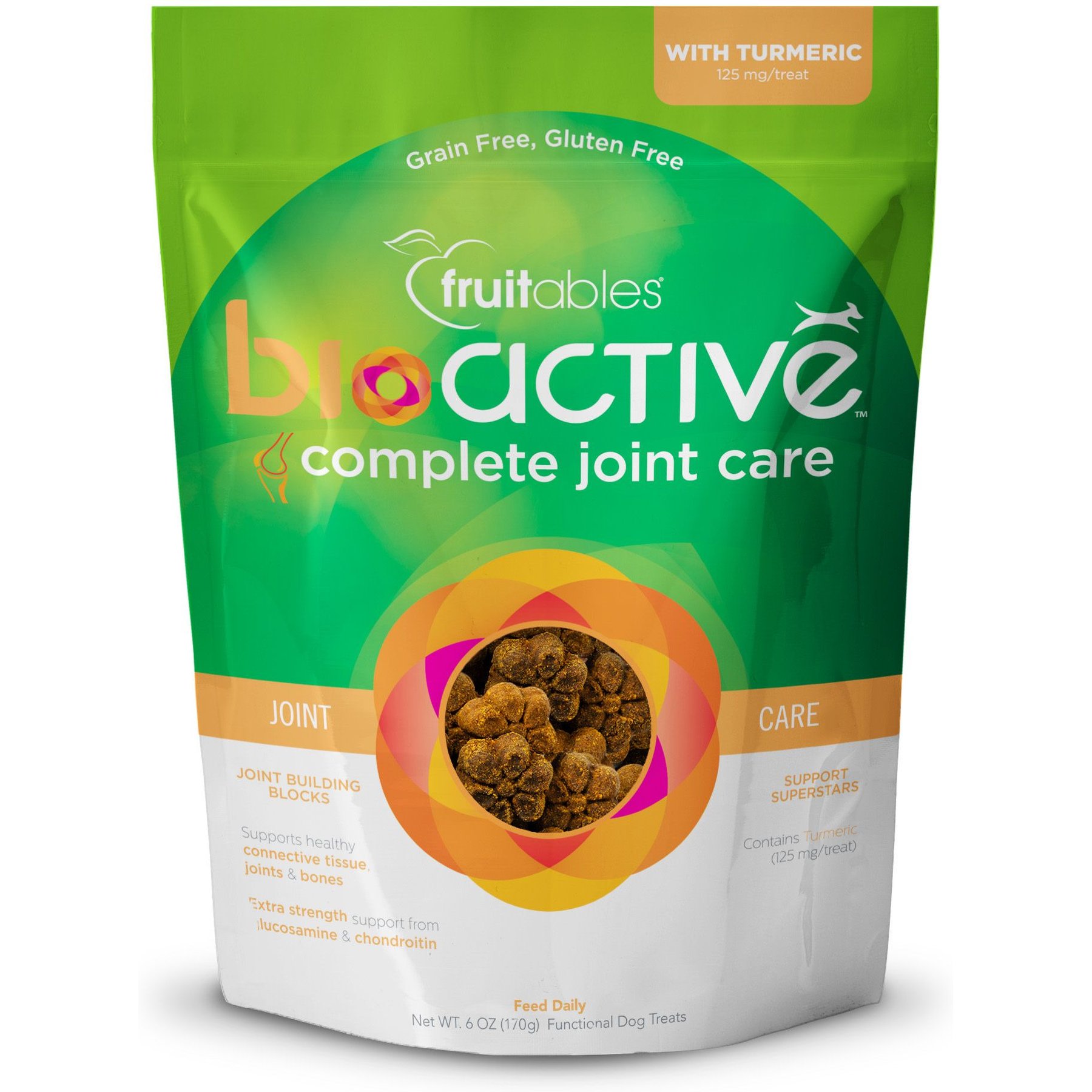 Fruitables BioActive Complete Joint Care Soft Chews Dog Treats, 6-oz
