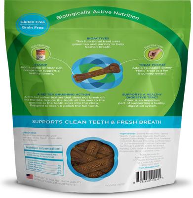 Show full view: Fruitables BioActive Fresh Mouth Grain-Free Small Dental Dog Treats, 15 count slide 3 of 11