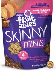 Fruitables Grilled Bison Flavor Dog Treats, 12-oz bag